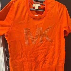 Michael Kors Kids Studded Orange Tee